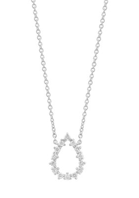 Effy Diamond Pendant Necklace in Sterling Silver