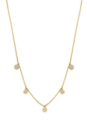 Effy 1 ct. t.w. Diamond Necklace in 14K Yellow Gold, 16 in -  0191120798707