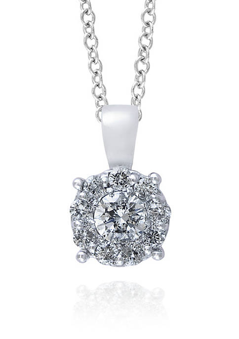 Effy® 0.47 ct. t.w. Diamond Cluster Pendant in