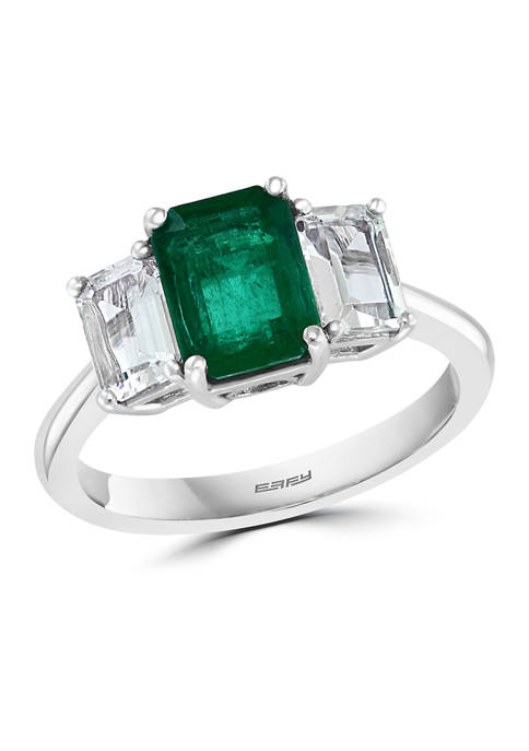 Effy® 1.5 ct. t.w. Emerald and 1.26 ct.