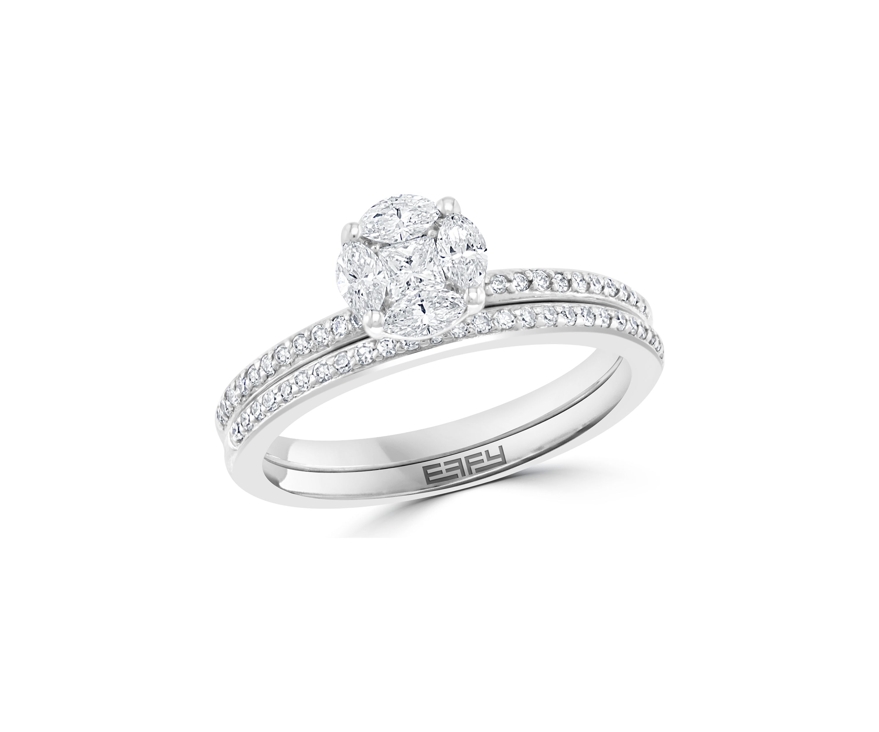 14k White Gold 1/2 ct. t.w. Diamond Ring
