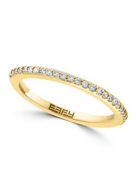 Effy Diamond Ring in 14K Gold and Sterling Silver