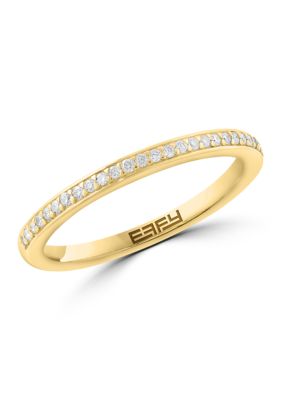 Effy 14K Yellow Gold Diamond Ring, 7
