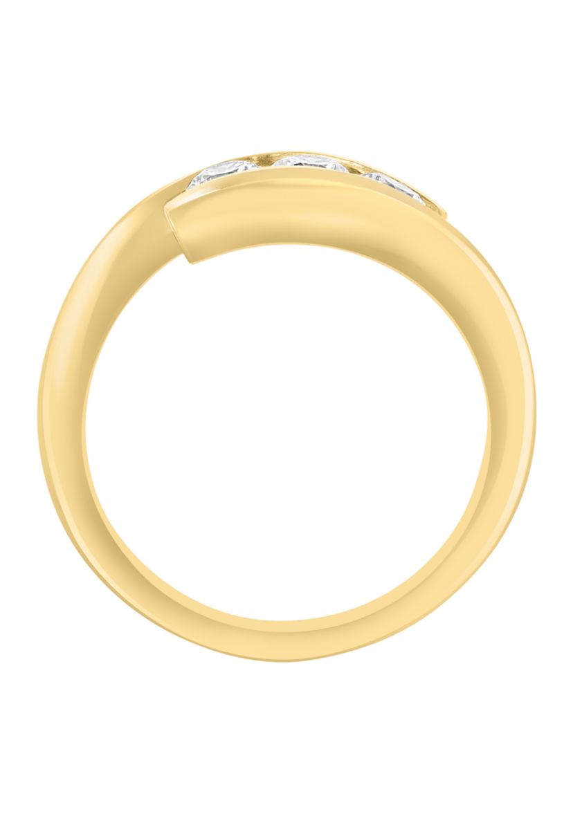  14K Yellow Gold Diamond Ring 