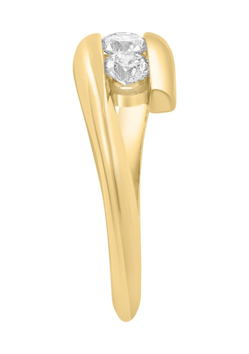  14K Yellow Gold Diamond Ring 
