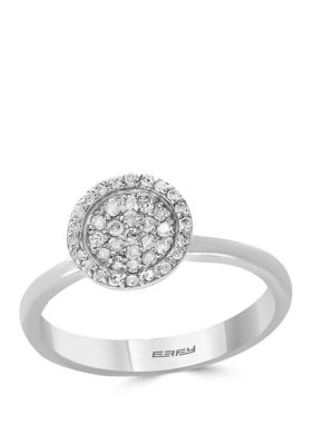 Effy 1/5 Ct. T.w. Diamond Ring In 14K White Gold, 7 -  0607649835507