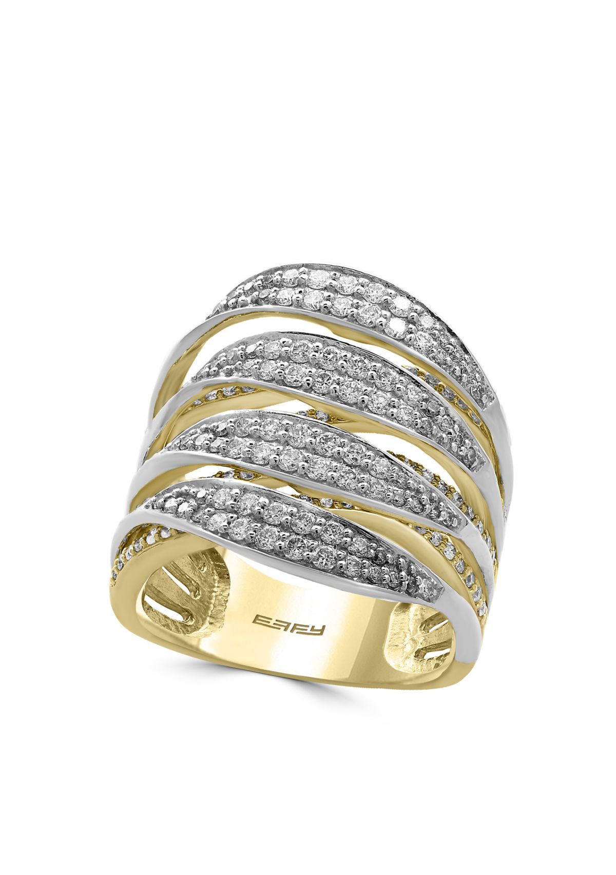 1.31 ct. t.w. Diamond Band Ring in 14k Yellow Gold and White Gold