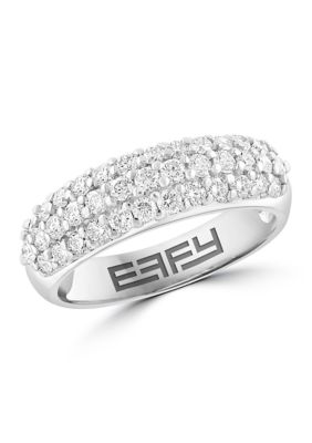 Effy 14K White Gold Diamond Ring, 7