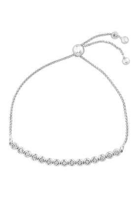 Effy 1/6 Ct. T.w. Lab Created Diamond Bracelet In Sterling Silver