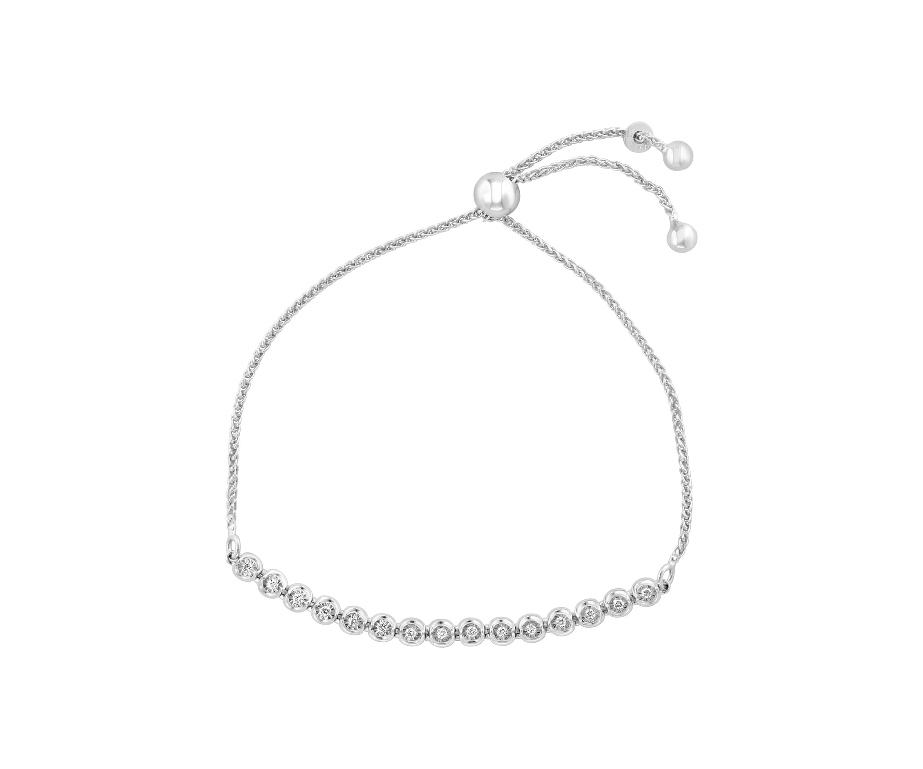 1/6 ct. t.w. Lab Created Diamond Bracelet in Sterling Silver