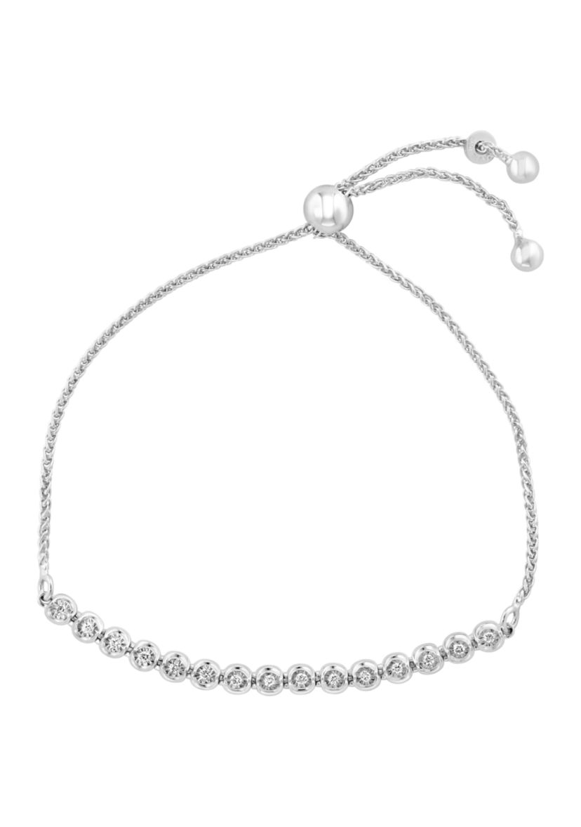 1/6 ct. t.w. Lab Created Diamond Bracelet in Sterling Silver