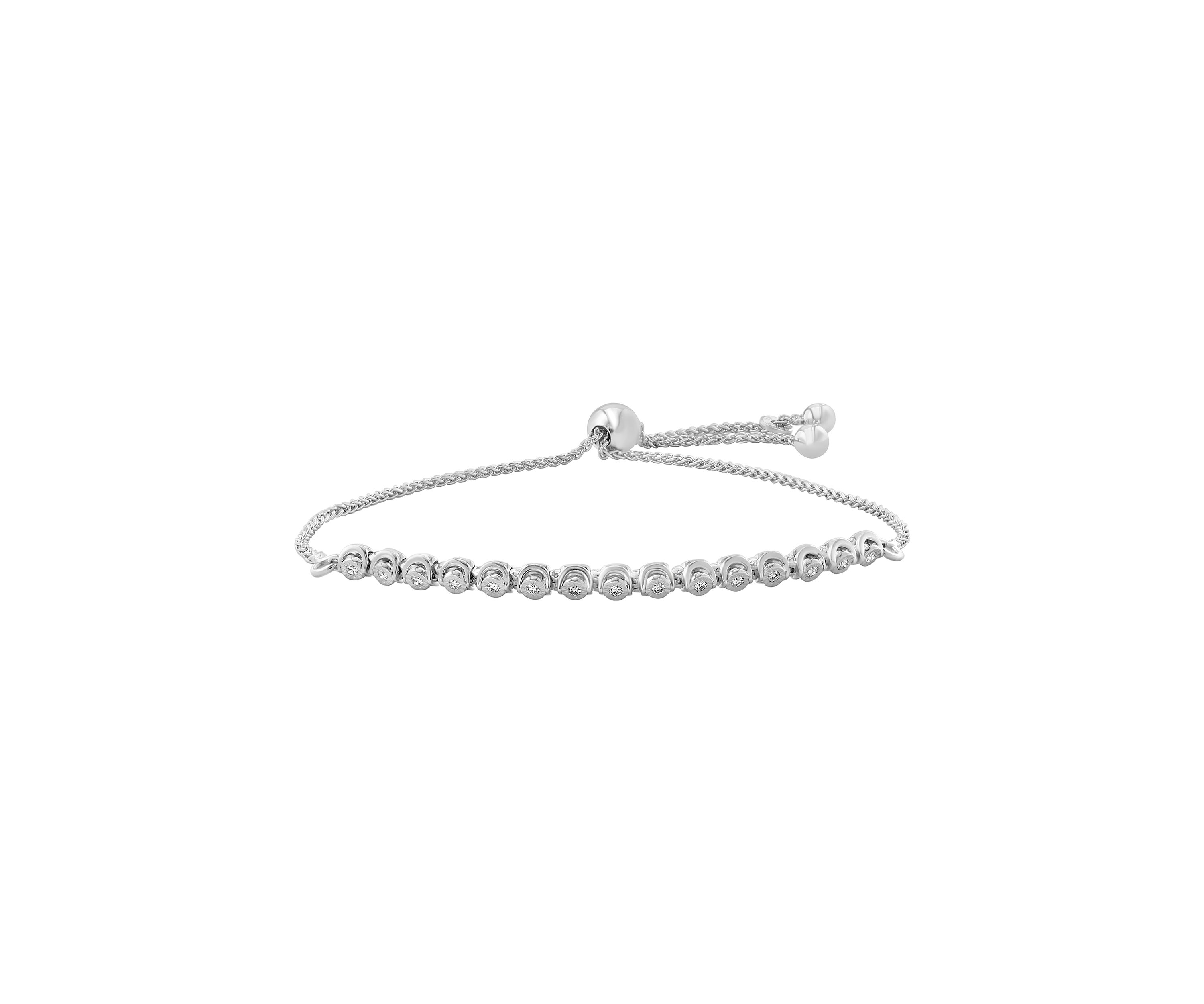 1/6 ct. t.w. Lab Created Diamond Bracelet in Sterling Silver