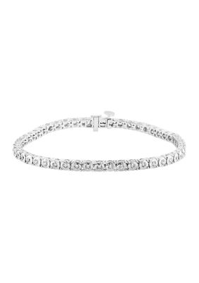 Effy 1.51 ct. t.w. Lab Created Diamond Tennis Bracelet in 14K White Gold -  0191120861425