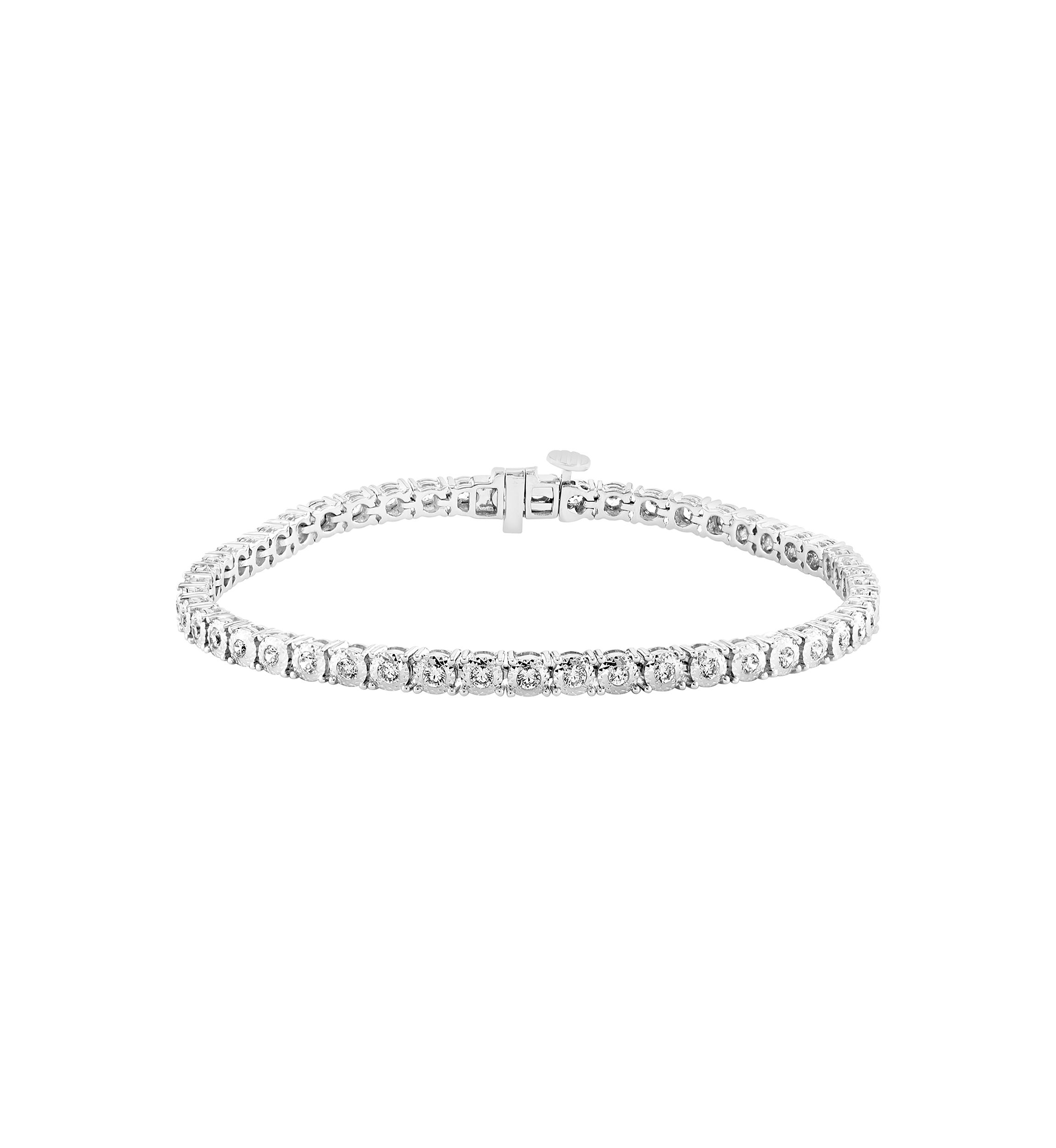 1.51 ct. t.w. Lab Created Diamond Tennis Bracelet in 14K White Gold