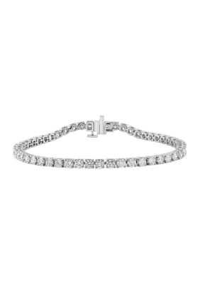 Effy 4.02 ct. t.w. Lab Created Diamond Tennis Bracelet in 14K White Gold -  0191120879796