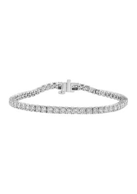 Effy 5.93 ct. t.w. Lab Created Diamond Tennis Bracelet in 14K White Gold -  0191120879802