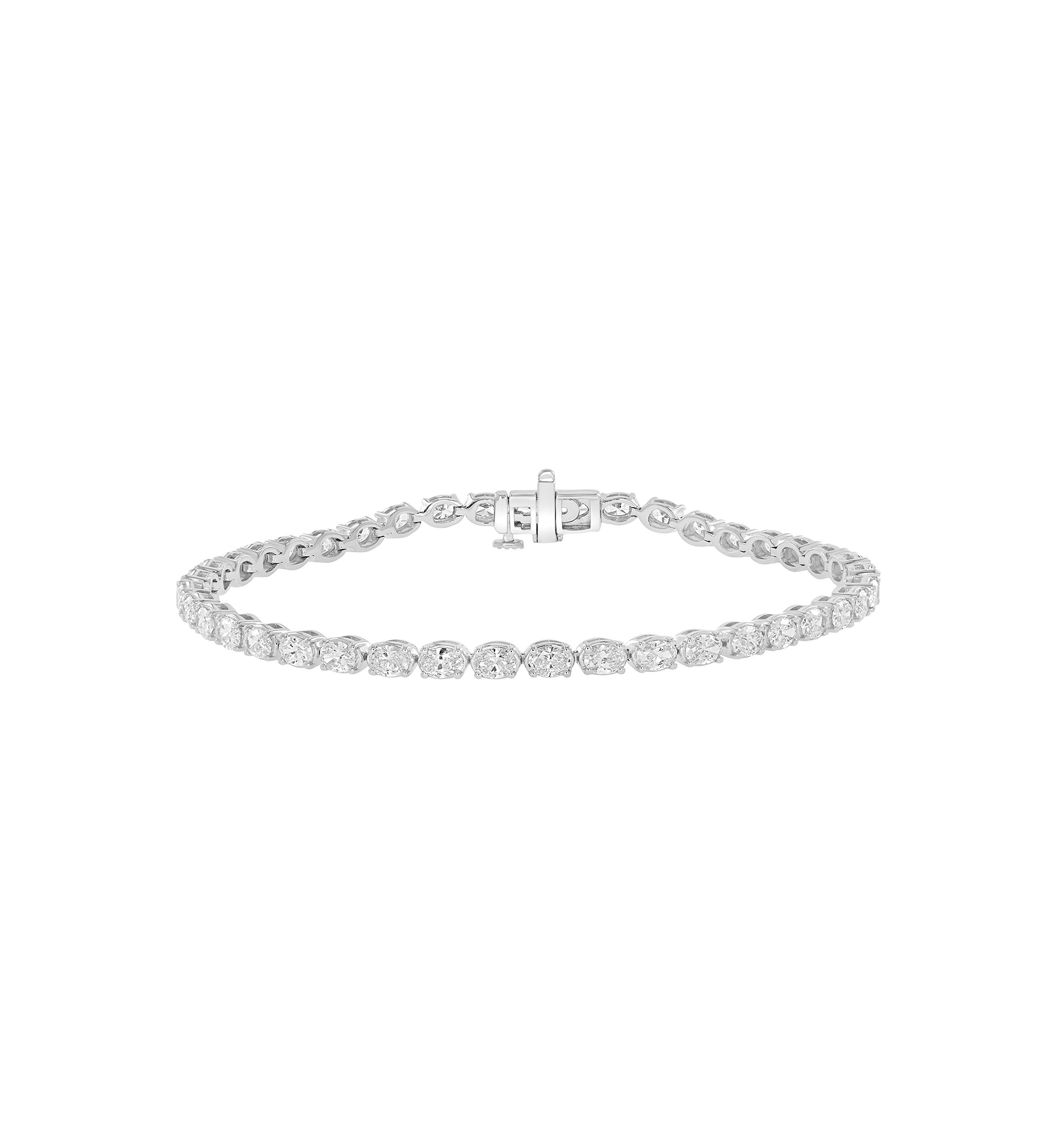 3.94 ct. t.w. Lab Grown Diamond Bracelet in 14K White Gold 