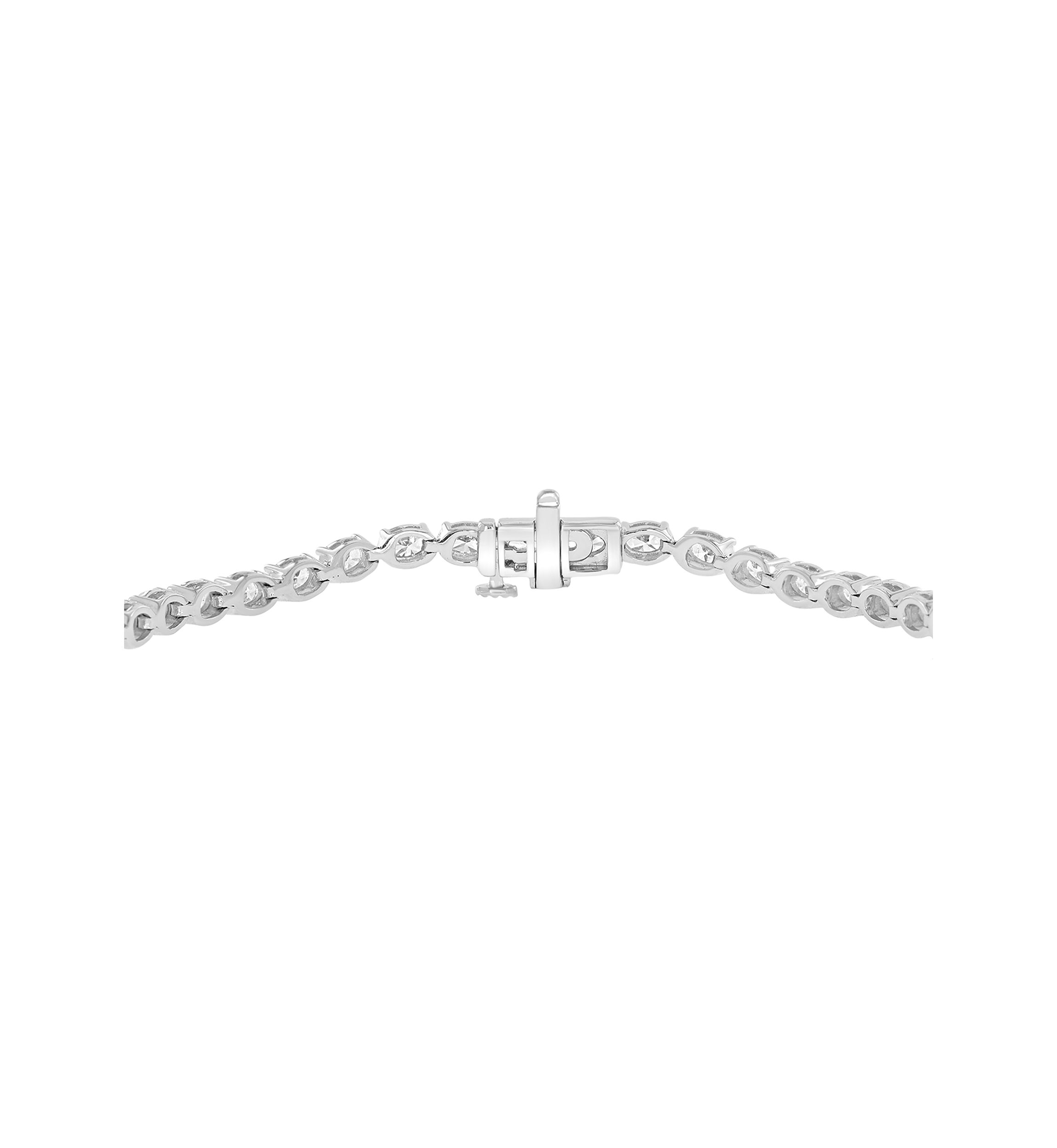 3.94 ct. t.w. Lab Grown Diamond Bracelet in 14K White Gold 