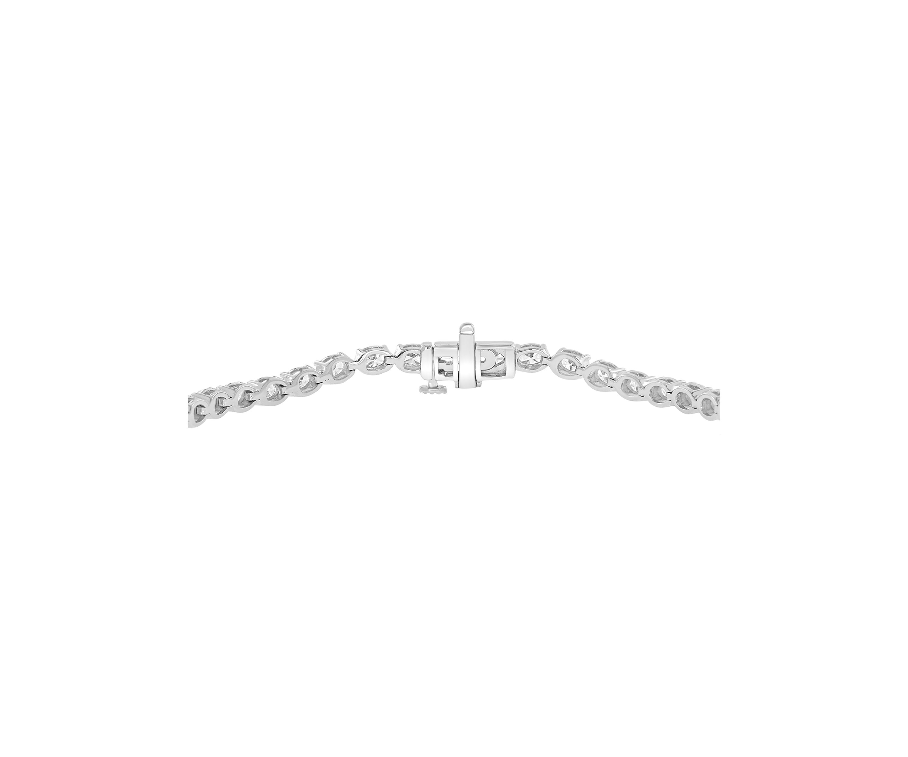 3.94 ct. t.w. Lab Grown Diamond Bracelet in 14K White Gold 