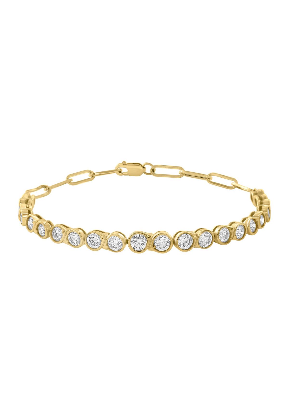 3.18 ct. t.w. Lab Grown Diamond Bracelet in 14K Yellow Gold
