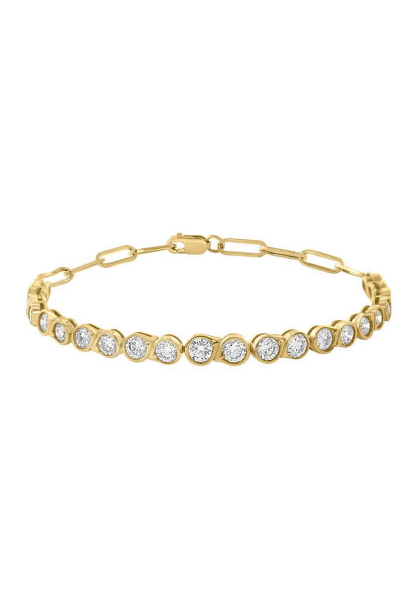3.18 ct. t.w. Lab Grown Diamond Bracelet in 14K Yellow Gold