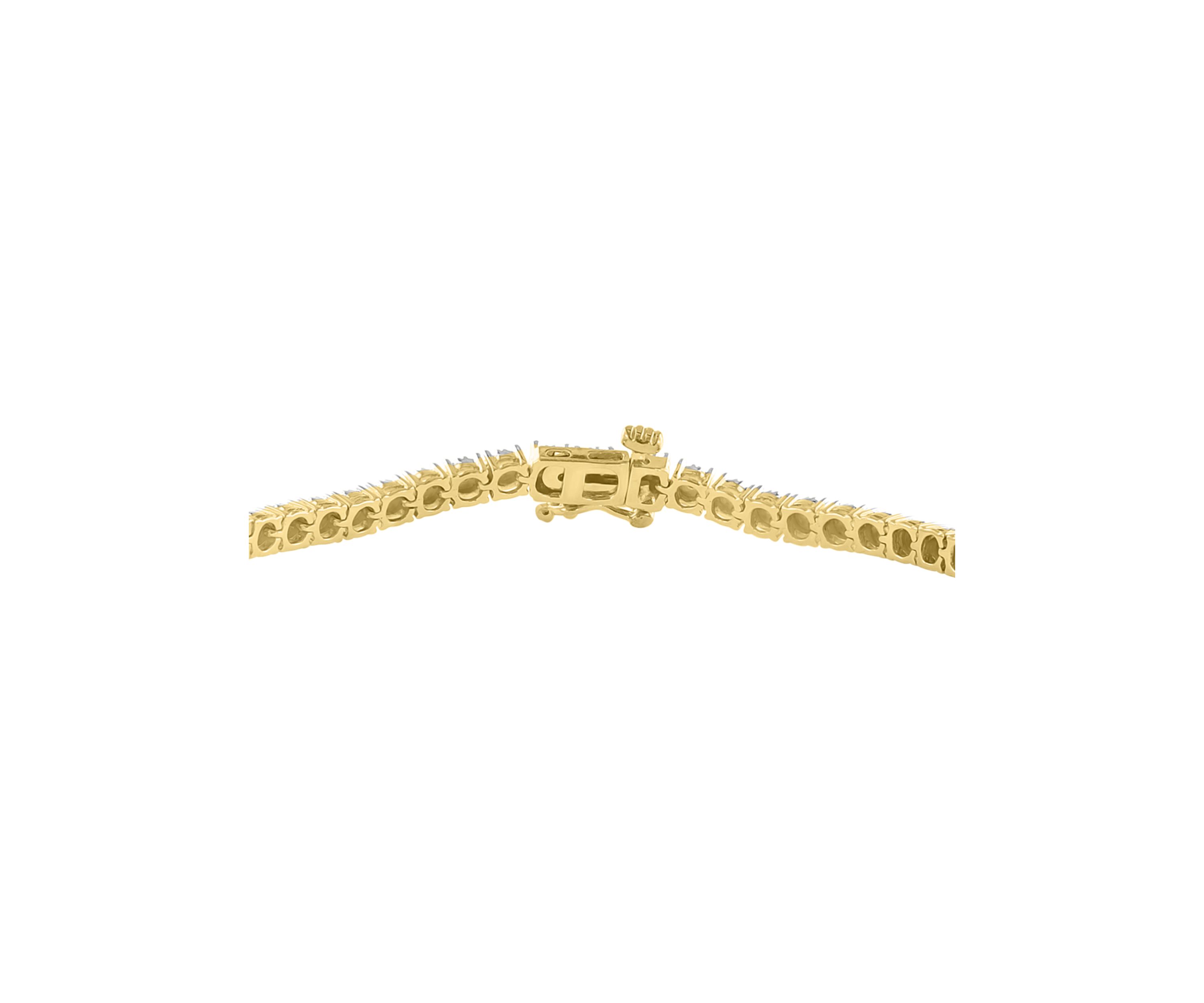 1/4 ct. t.w. Diamond Bracelet in Gold Plated Sterling Silver 