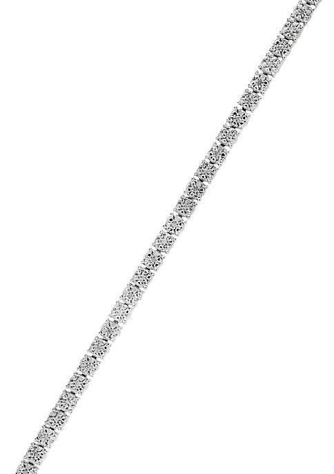 Effy® Sterling Silver Diamond Tennis Bracelet