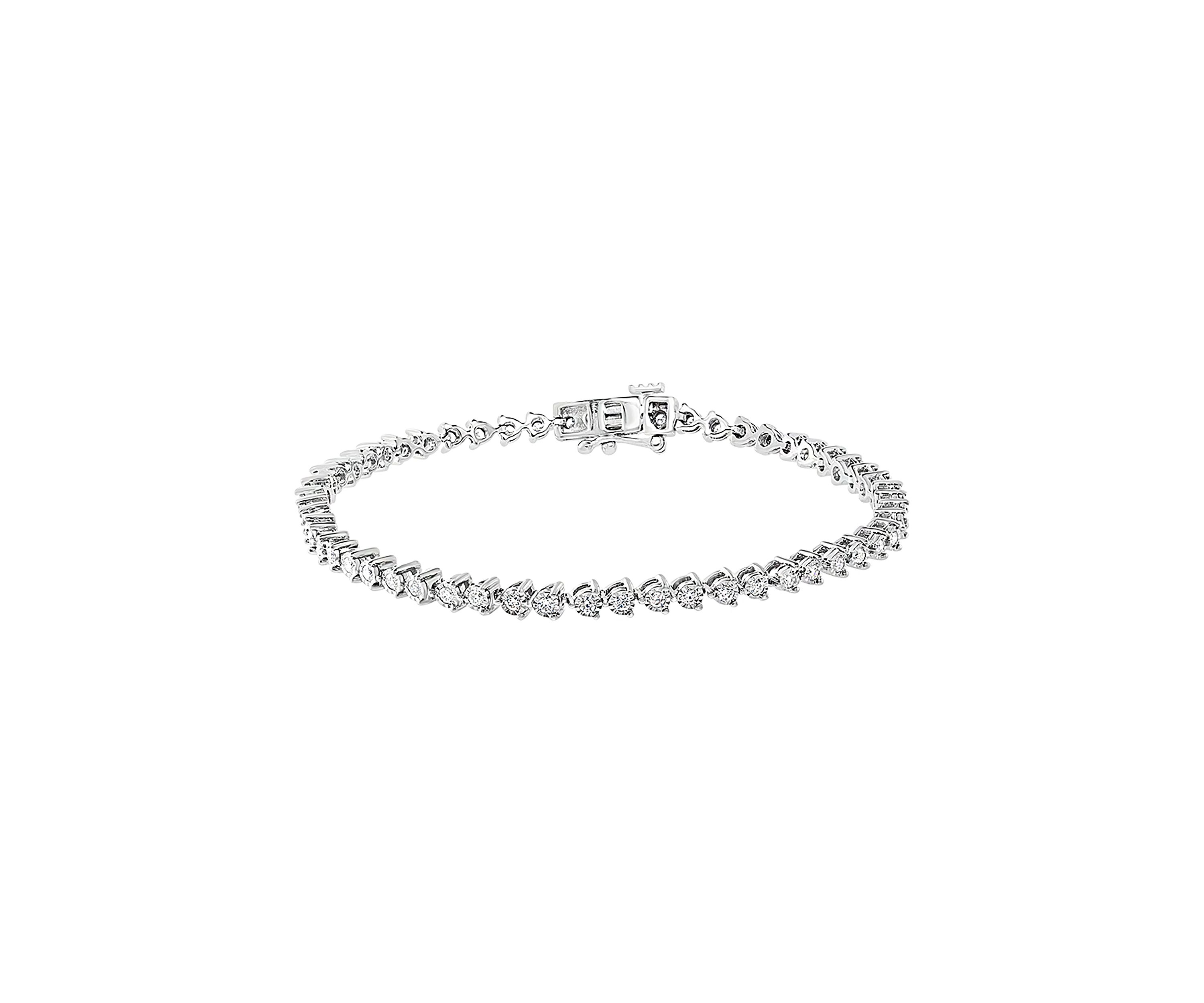 0.96 ct. t.w. Diamond Tennis Bracelet in 14k White Gold