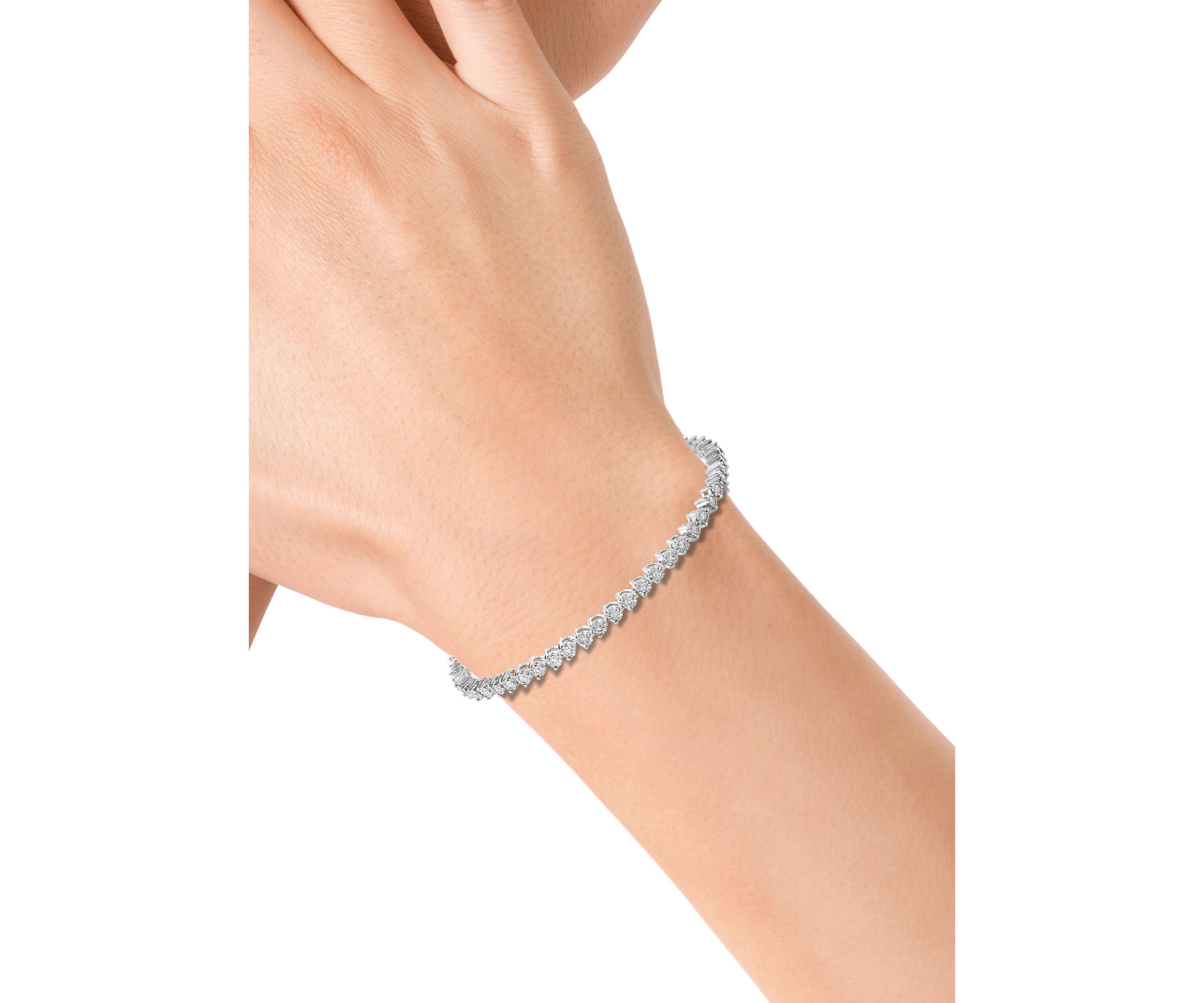 0.96 ct. t.w. Diamond Tennis Bracelet in 14k White Gold