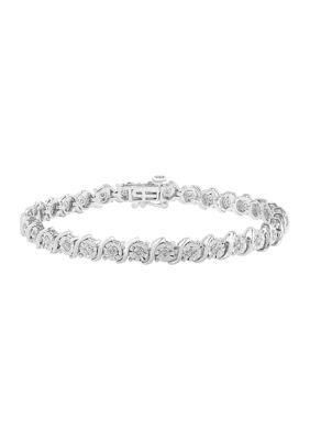 Effy 1/2 Ct. T.w. Diamond Bracelet In Sterling Silver