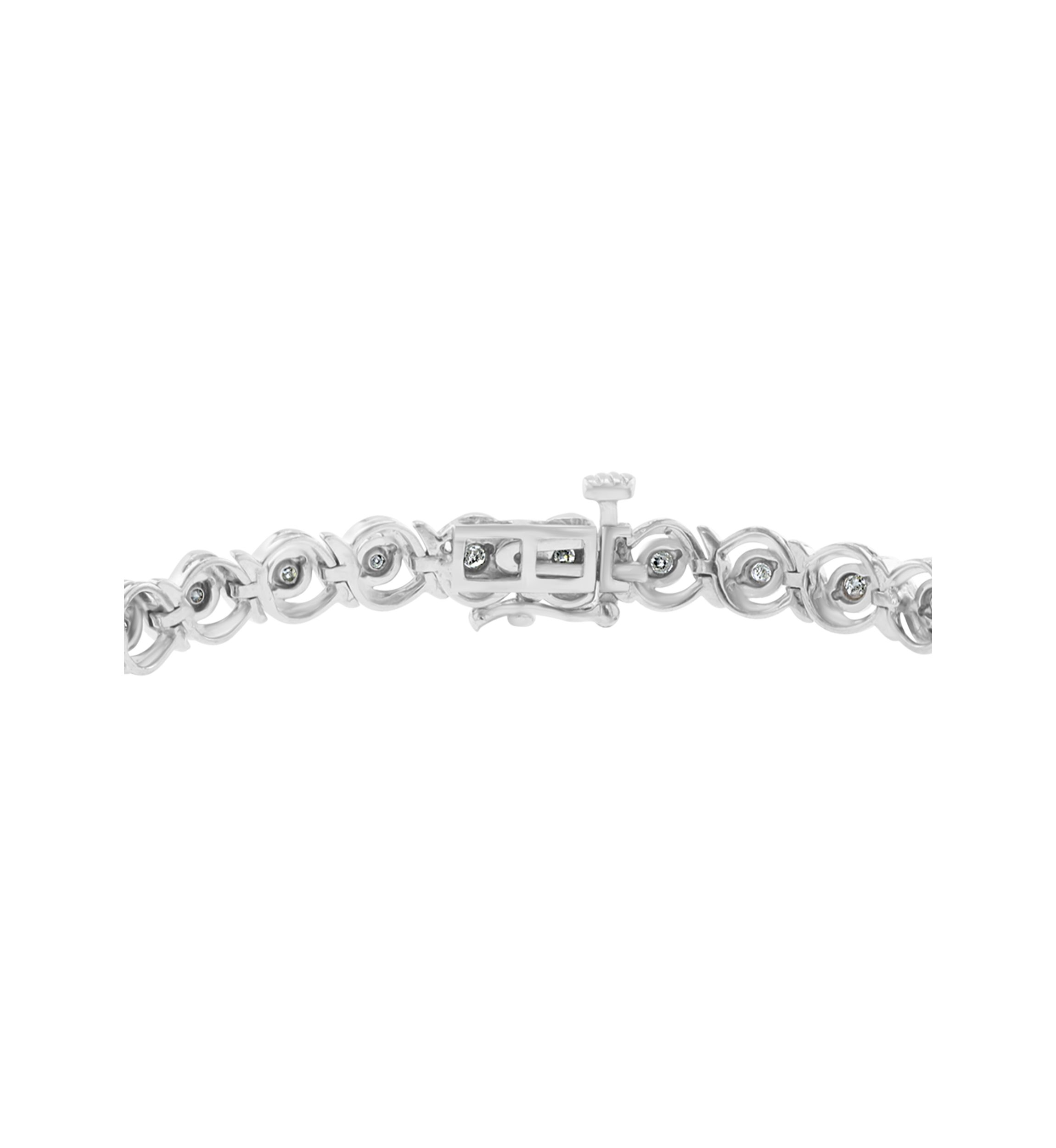 Sterling Silver Diamond Tennis Bracelet 