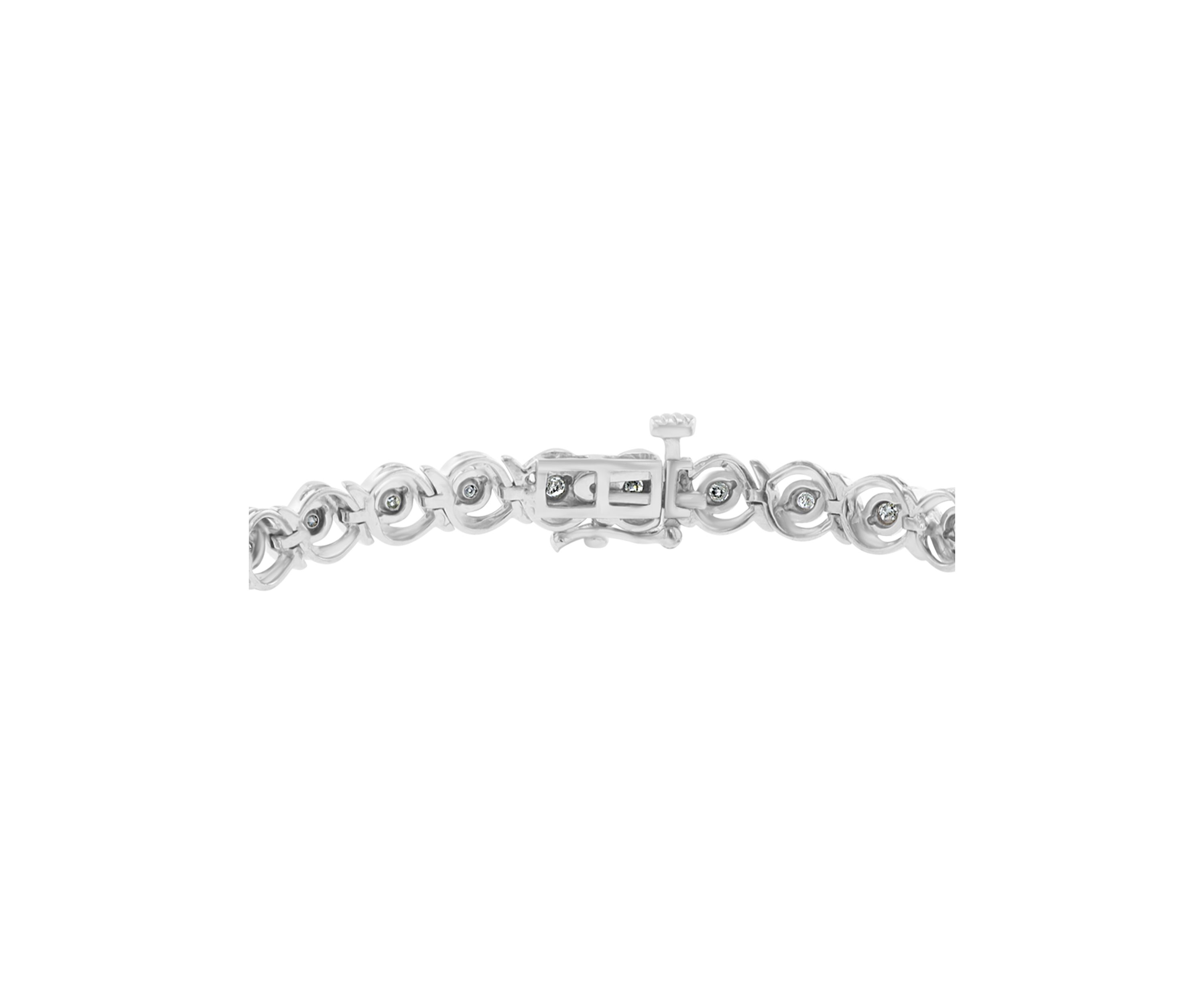 Sterling Silver Diamond Tennis Bracelet 