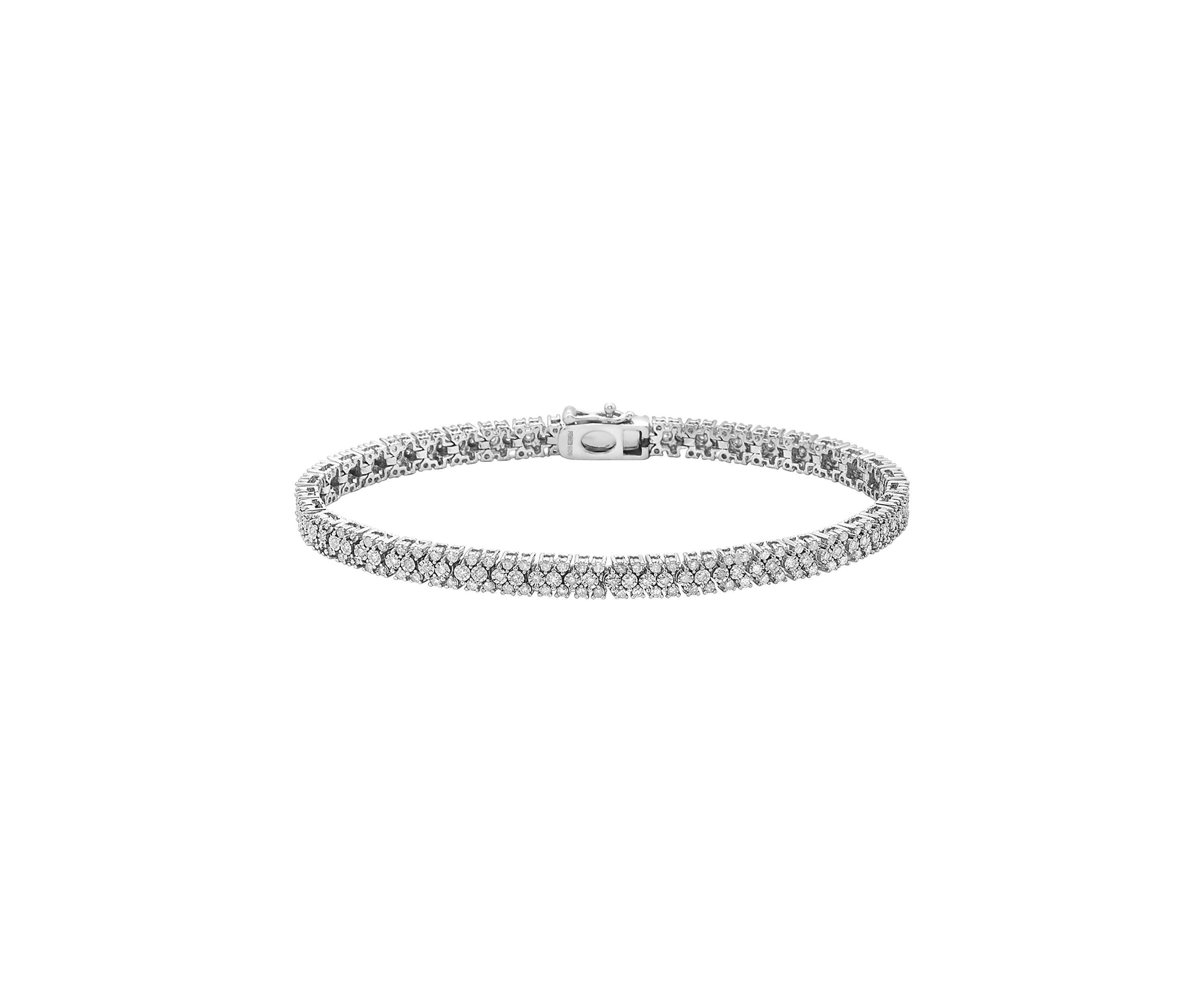 1 ct. t.w.  Diamond Bracelet in Sterling Silver