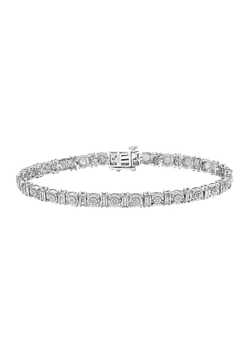 1/5 ct. t.w. Diamond Bracelet in Sterling Silver