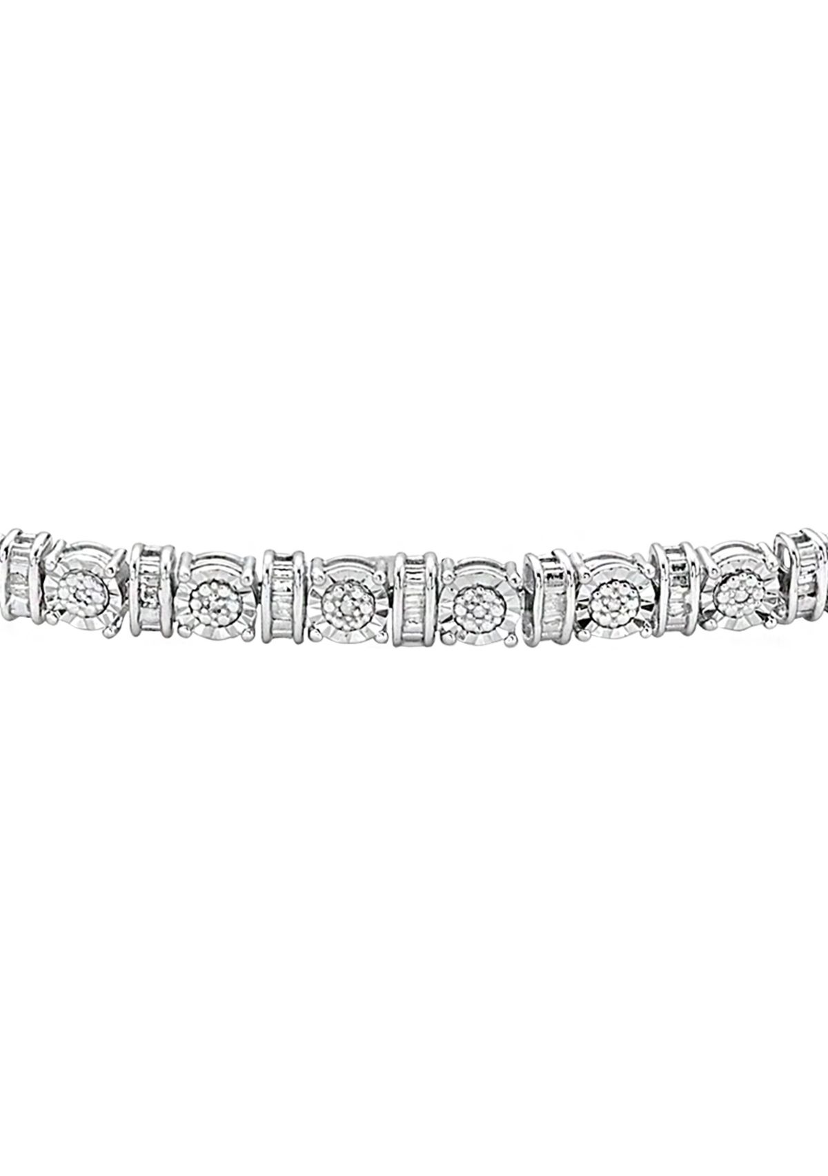 1/5 ct. t.w. Diamond Bracelet in Sterling Silver