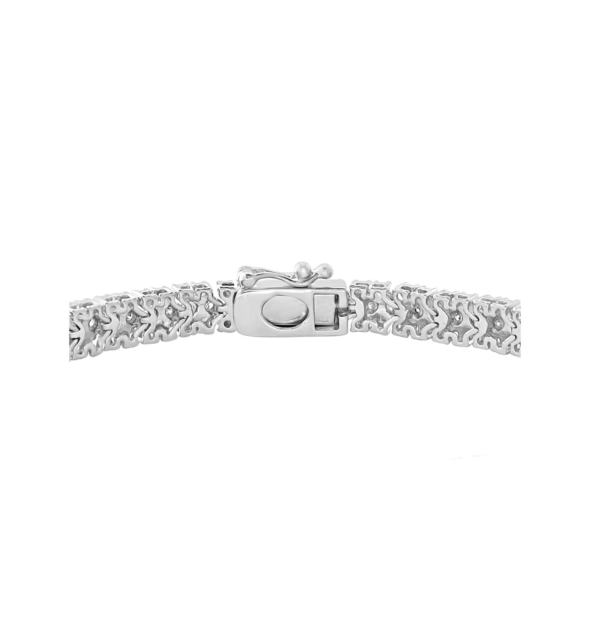 Sterling Silver 1/2 ct. t.w. Miracle Set Diamond Tennis Bracelet 
