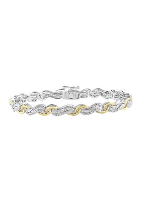 Effy Sterling Silver 1/5 ct. t.w. Diamond Bracelet, 7 in