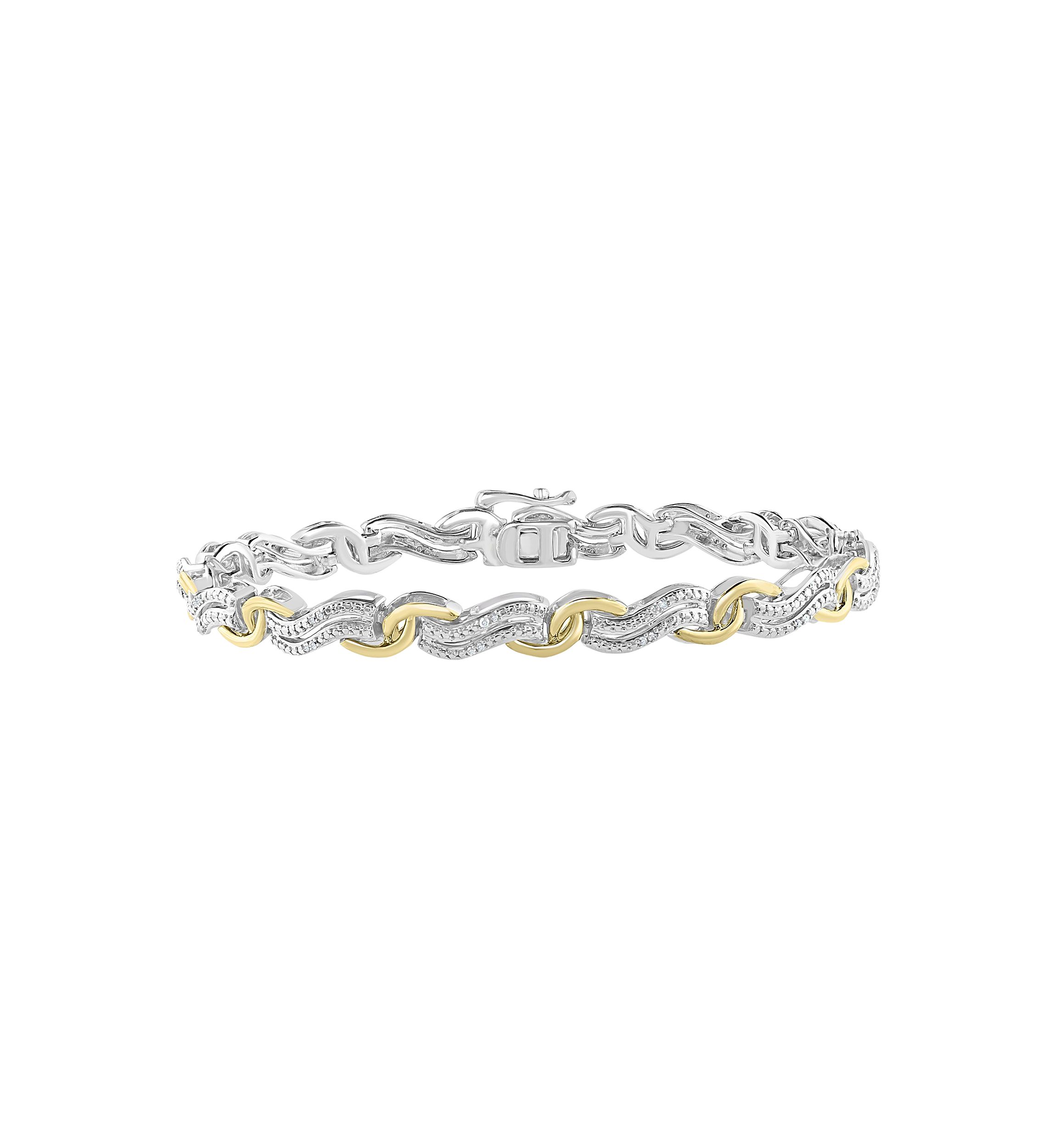 Sterling Silver 1/5 ct. t.w. Diamond Bracelet