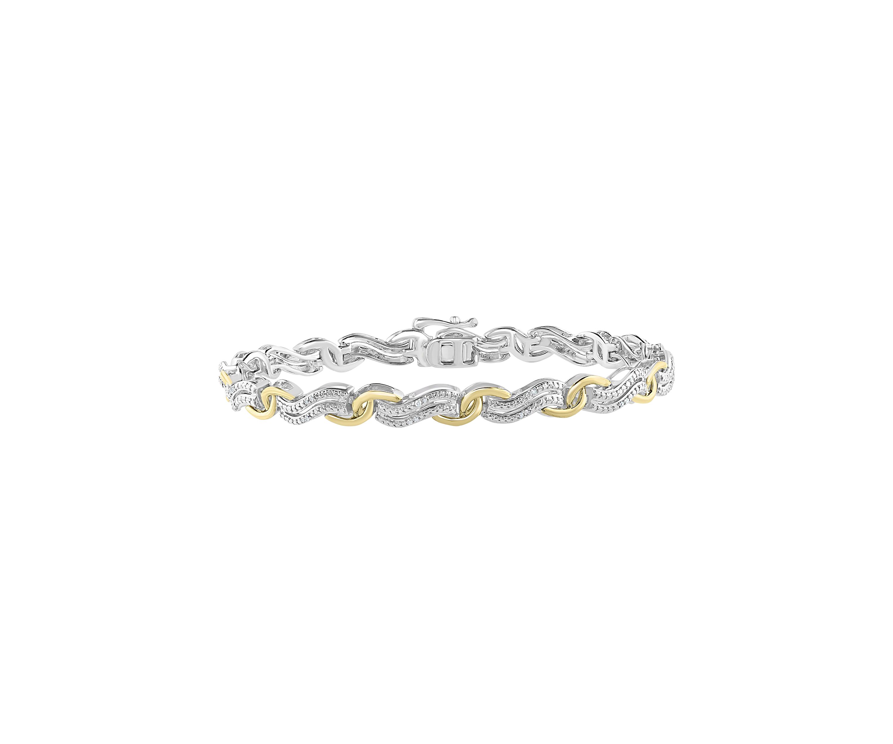 Sterling Silver 1/5 ct. t.w. Diamond Bracelet