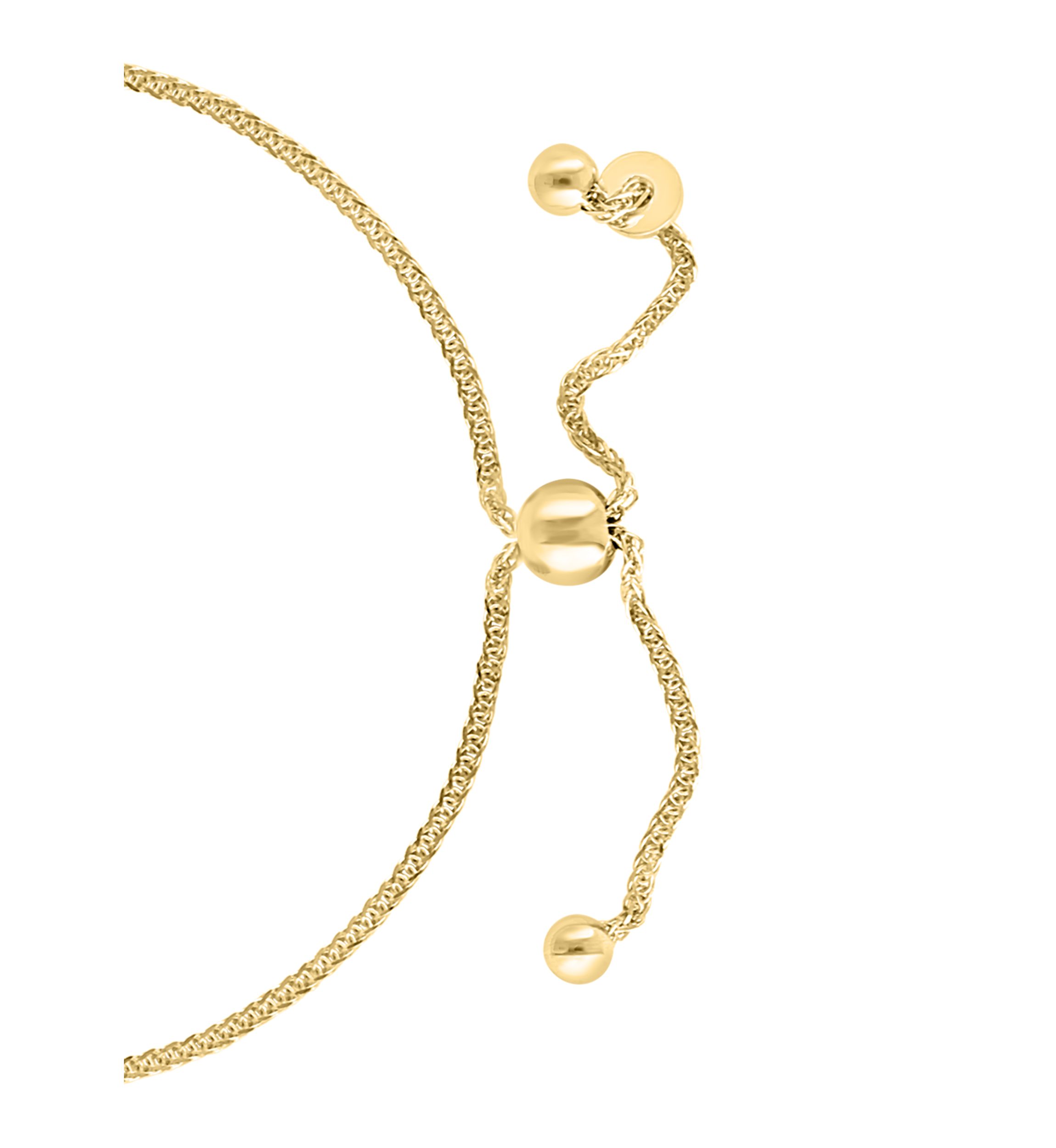 Gold Over Silver Diamond Bracelet 