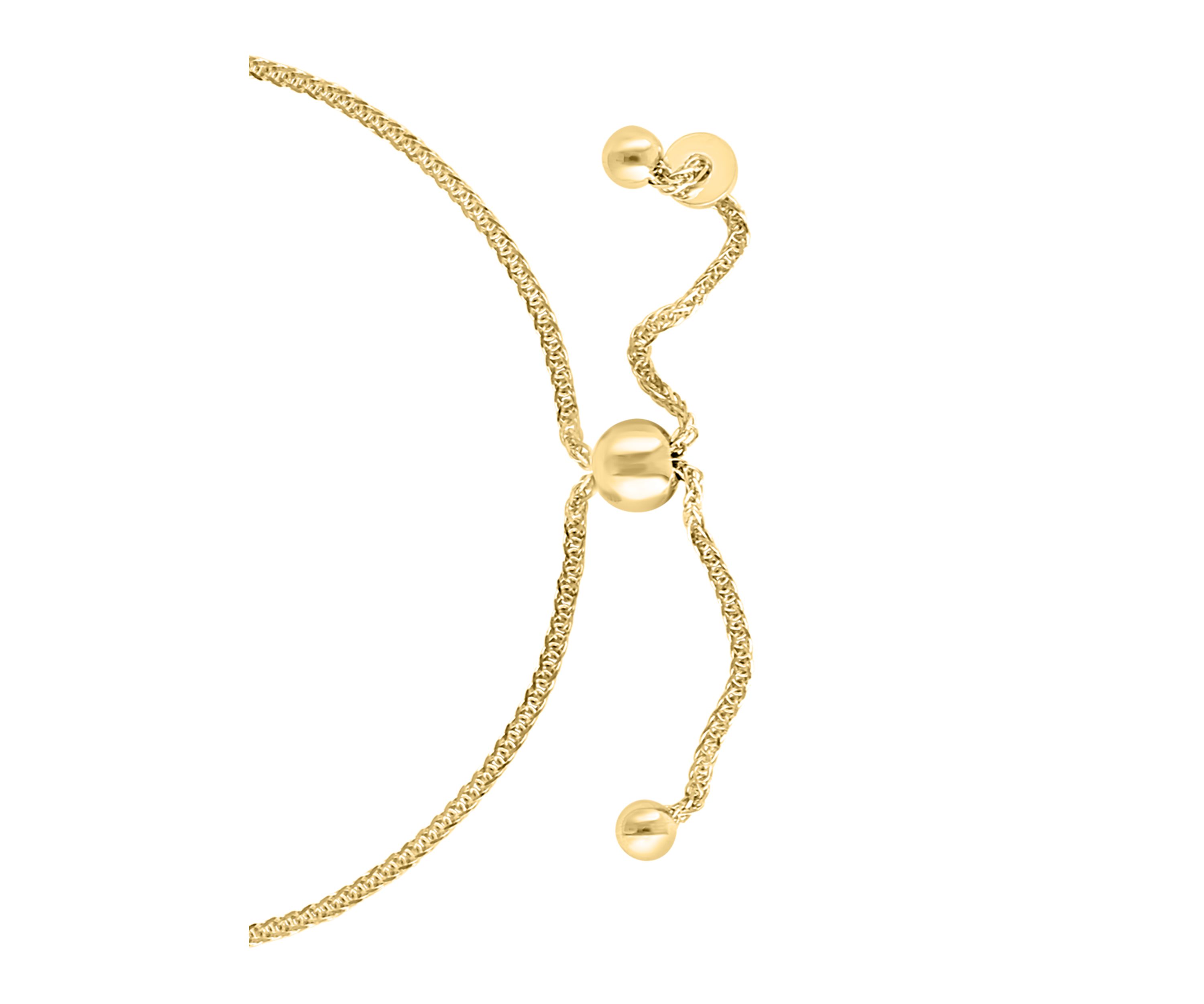 Gold Over Silver Diamond Bracelet 