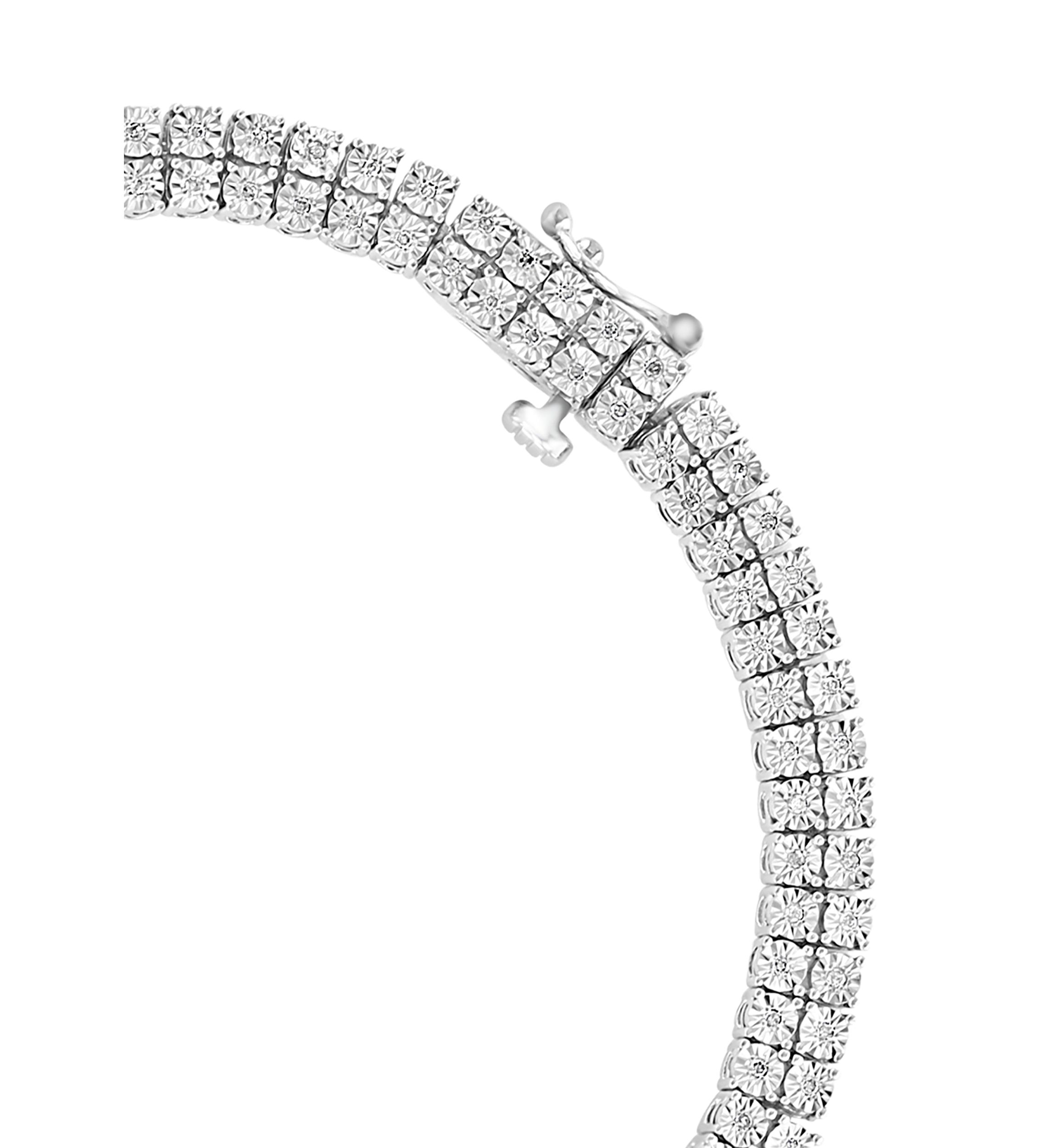 1/2 ct. t.w. Diamond Tennis Bracelet in Sterling Silver
