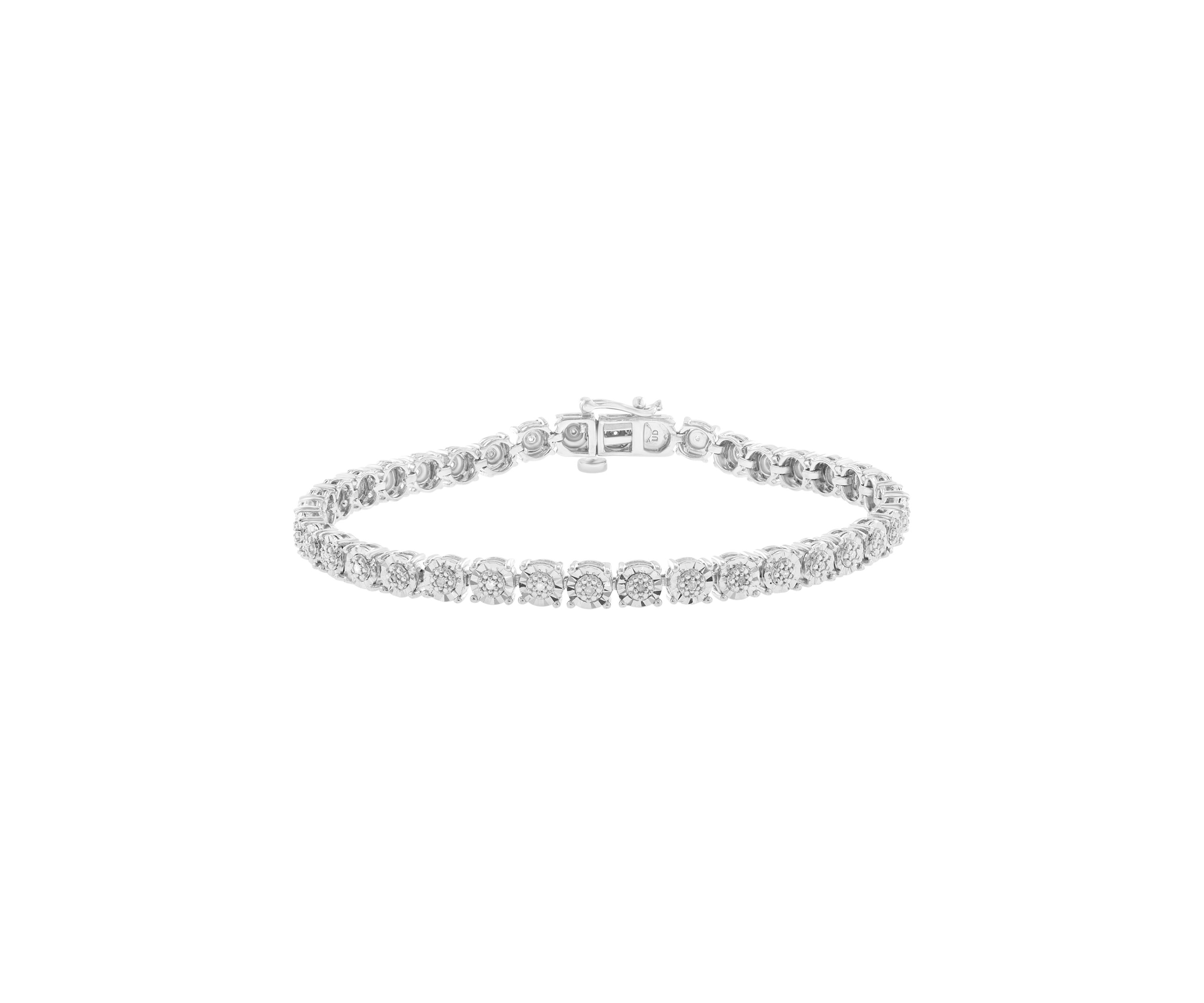 Sterling Silver Diamond Tennis Bracelet 
