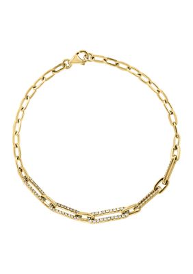 Effy 1/2 Ct. T.w. Diamond Chain Bracelet In 14K Yellow Gold