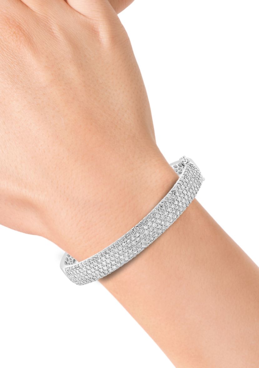 4.9 ct. t.w. Lab Grown Diamond Bangle Bracelet in 14K White Gold