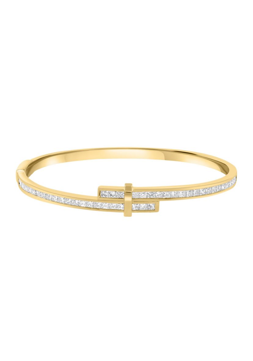 2.86 ct. t.w. Lab Grown Diamond Bangle Bracelet in 14K Yellow Gold