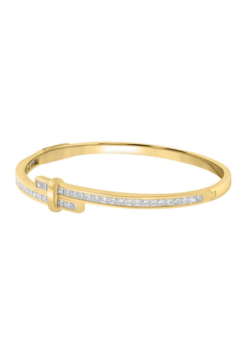 2.86 ct. t.w. Lab Grown Diamond Bangle Bracelet in 14K Yellow Gold