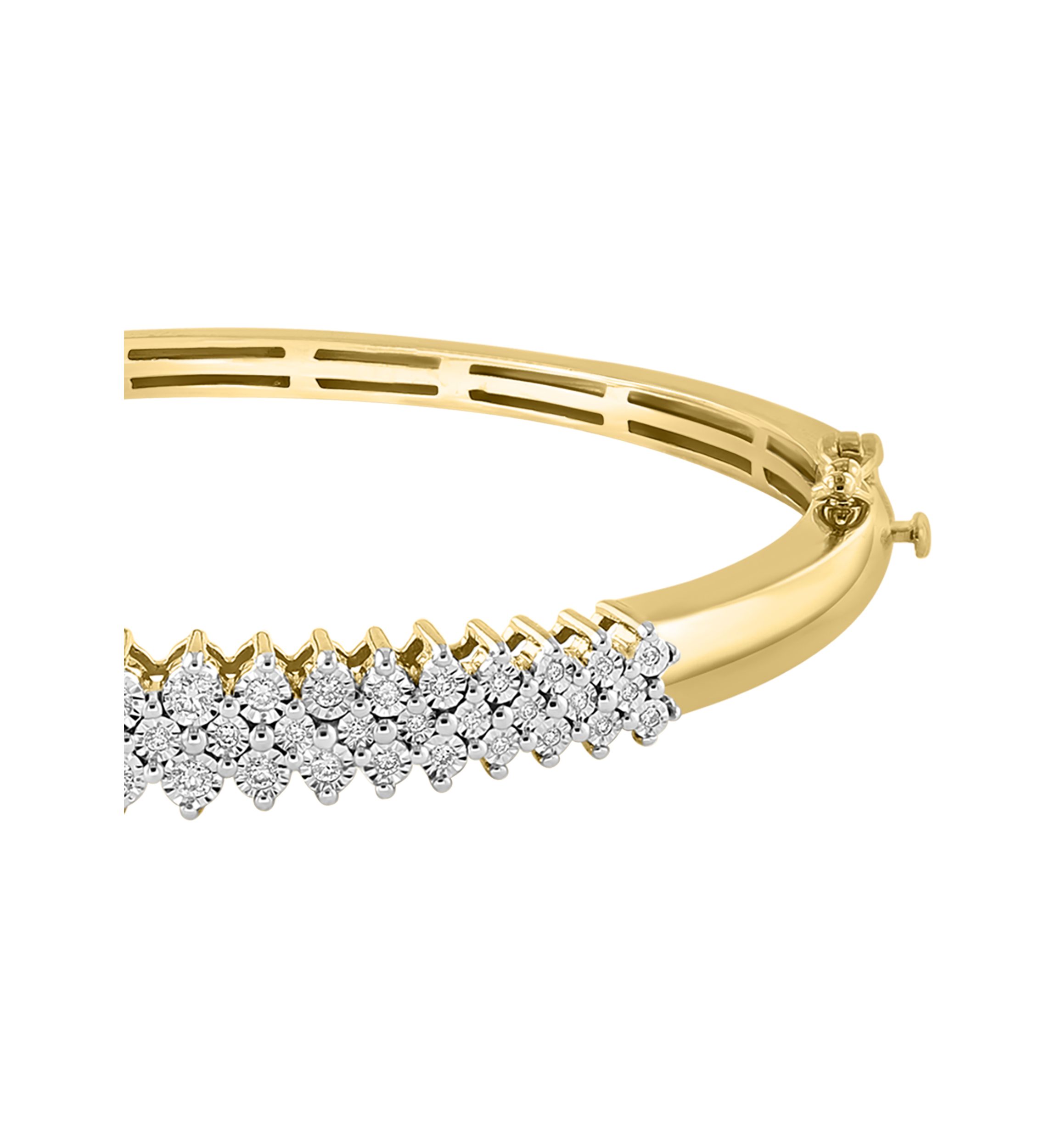 1/2 ct. t.w. Diamond Bracelet in Gold Plated Sterling Silver 