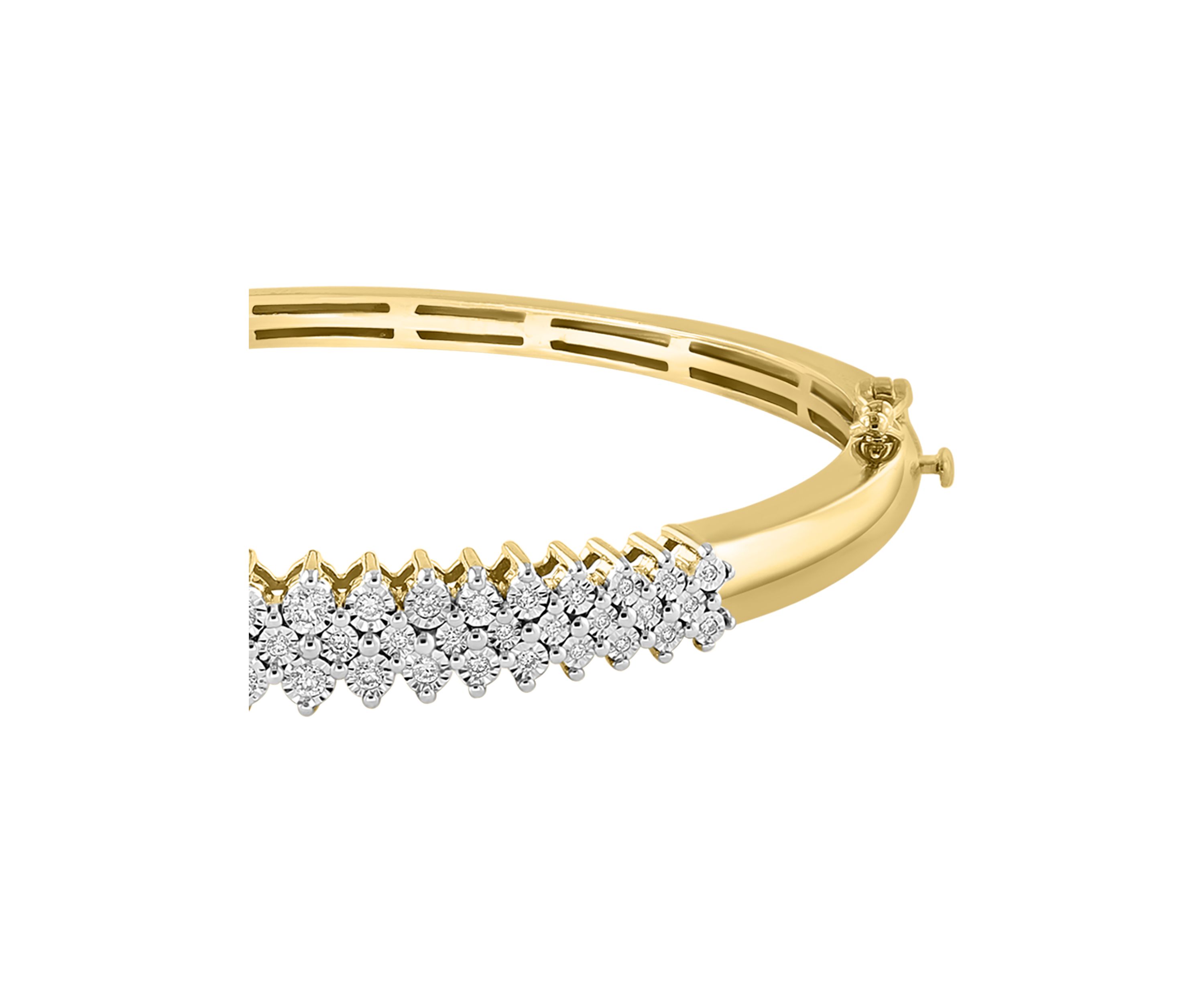 1/2 ct. t.w. Diamond Bracelet in Gold Plated Sterling Silver 