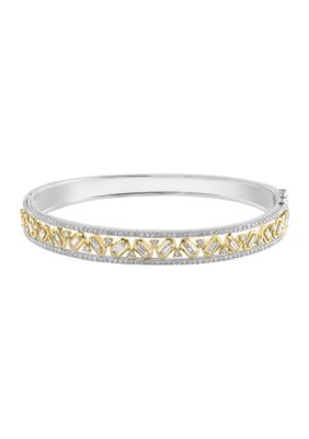 Effy Diamond Bangle Bracelet In 14K Two Tone Gold
